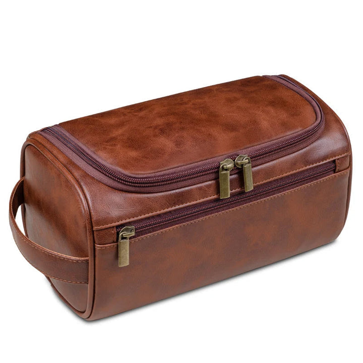 Luxe Voyago reistoilettas, stijlvol en compact, ideaal voor georganiseerde reizen en weekendjes weg.