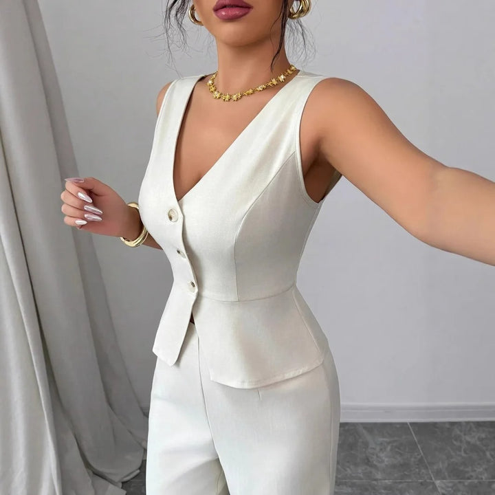 Trendy Dames Gilet Top - Mouwloos en Veelzijdig