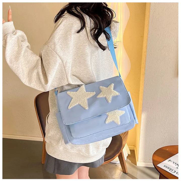 Dames Sterprint Messenger Tas - Speels & Praktisch