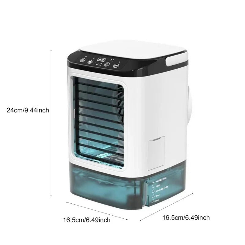 Draagbare Airconditioner met Ultrasone Koeling | 3 Snelheden voor Optimaal Comfort