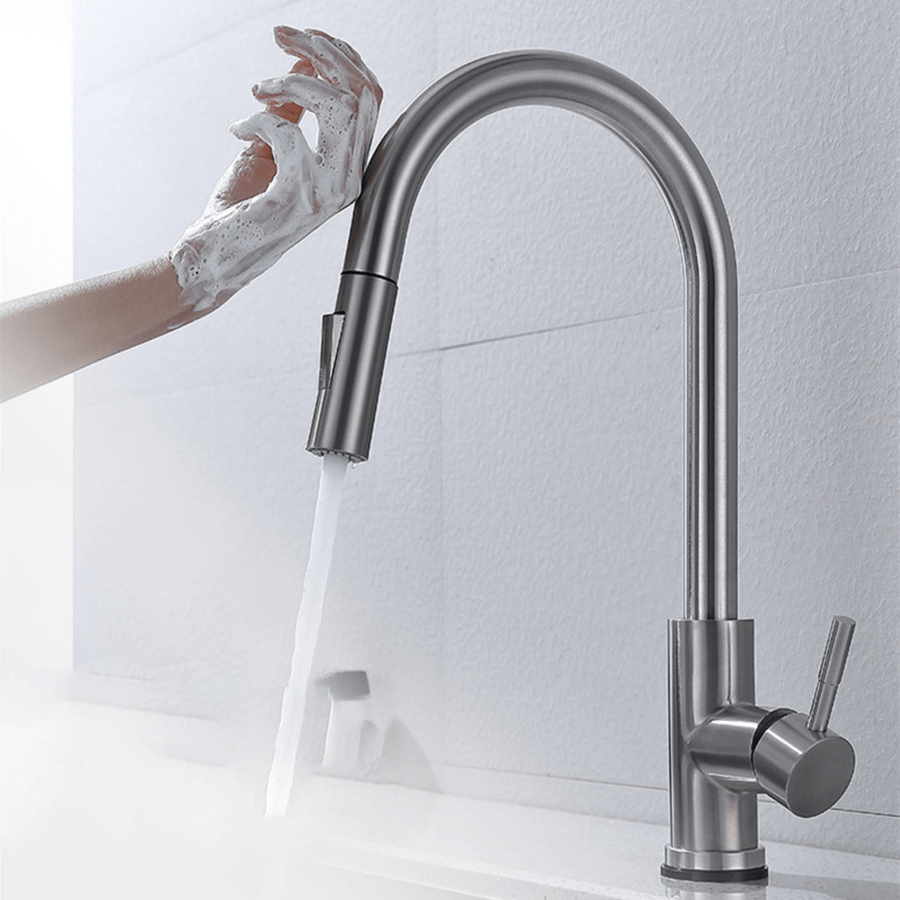 MALORIA keukenkraan met bewegingssensor, ergonomische hendel en rvs afwerking de perfecte keukenaccessoire