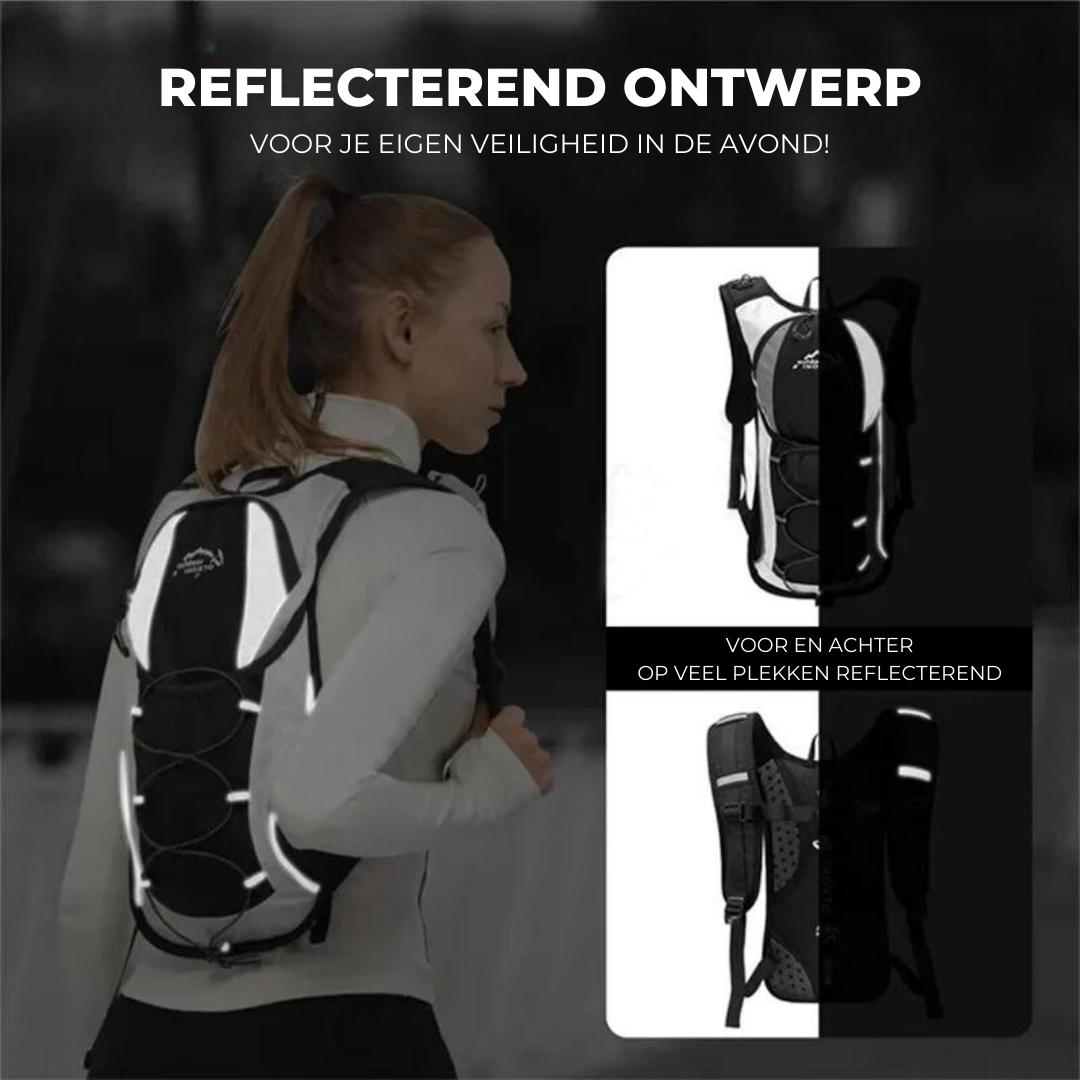 Maloria unisex waterdichte outdoor rugzak 15L in blauw, lichtgewicht dagrugzak perfect voor wandelen en reizen.