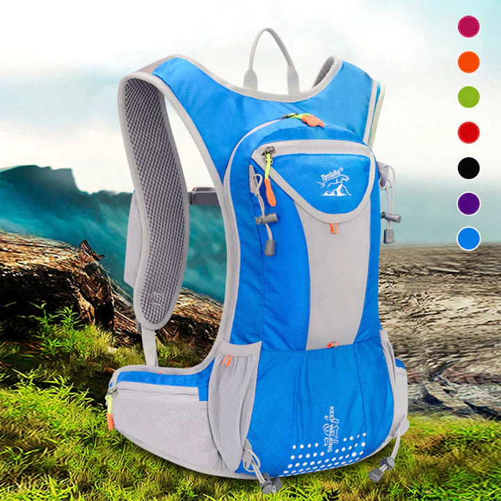Maloria unisex rugzak 15L in oranje kleur, lichtgewicht en opvallend, ideaal als wandel- of reisrugzak.