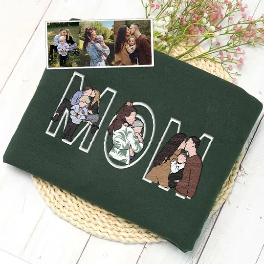 Gepersonaliseerde heren hoodie met geborduurd design, ideaal als Vaderdag cadeau of draagbare herinnering.