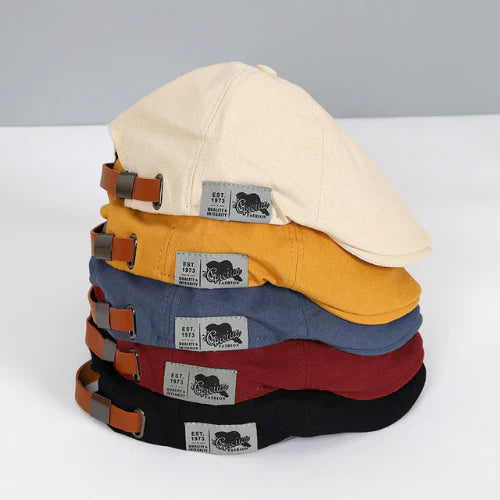Mannen baret, verstelbaar en stijlvol hoofddeksel voor heren. Elegant mode accessoire.