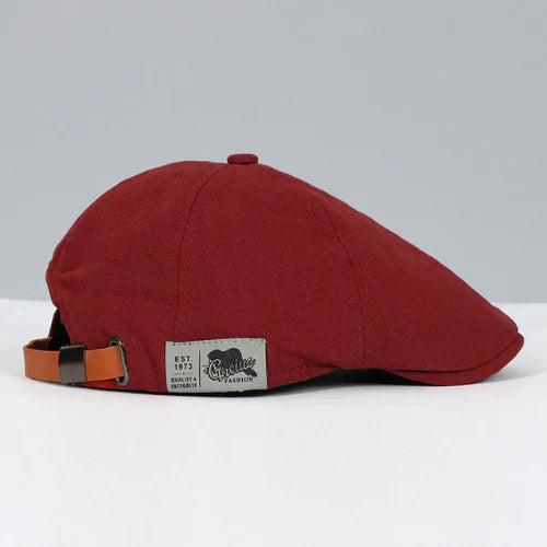 Stijlvolle heren baret, elegant hoofddeksel voor mannen. Modieus en verstelbaar accessoire.