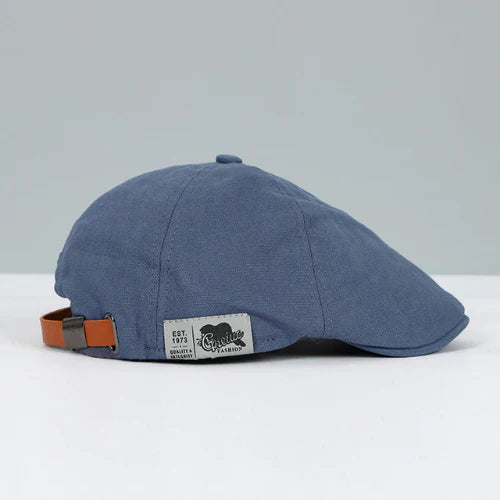 Verstelbare mannen baret, comfortabel en stijlvol hoofddeksel. Perfect heren accessoire.