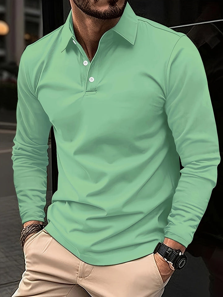 Mannen slim fit polo, comfortabel en stijlvol voor diverse gelegenheden.