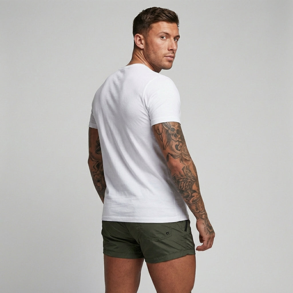 Stijlvolle mannen stretch zwembroek, ideaal voor zwemkleding en strandkleding