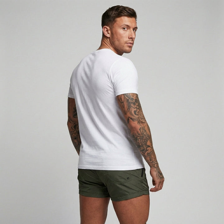 Stijlvolle mannen stretch zwembroek, ideaal voor zwemkleding en strandkleding