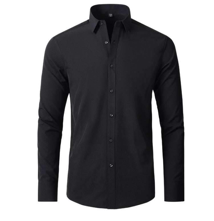 Veelzijdig heren overhemd: elastisch, comfortabel en geschikt voor formele en casual kleding het hele jaar door.