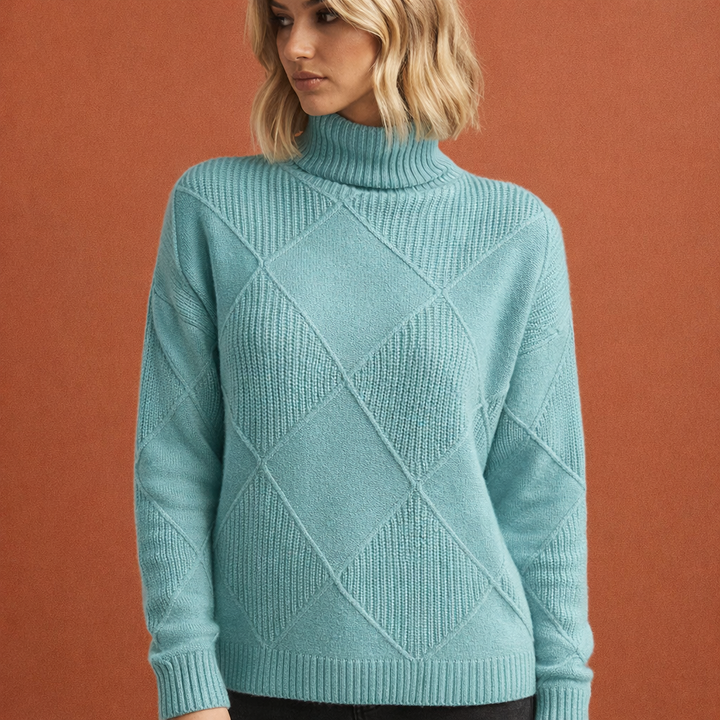 Stijlvolle casual damestrui voor de winter, gebreid en warm, ideaal voor herfst- en wintermode.