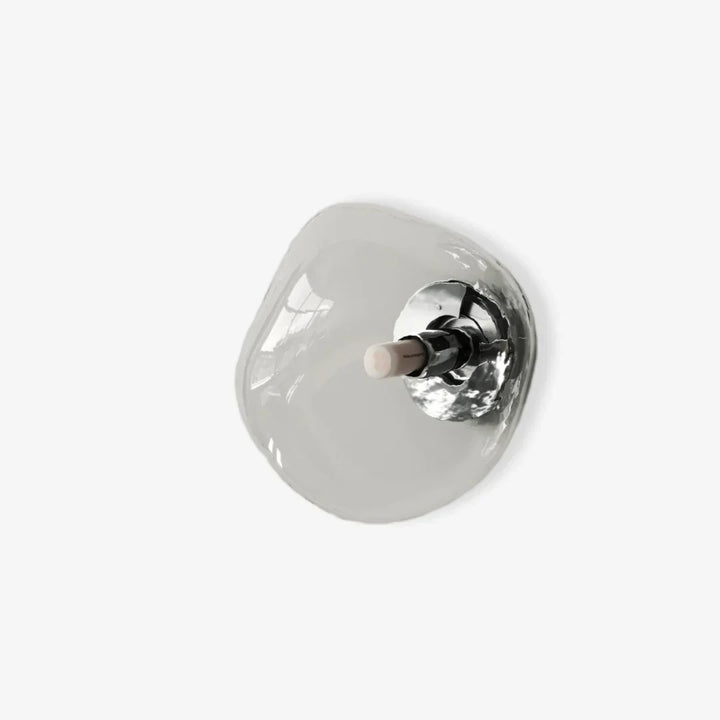 Woonkamer glazen wandlamp, elegante lichtarmatuur voor gezellige avonden.