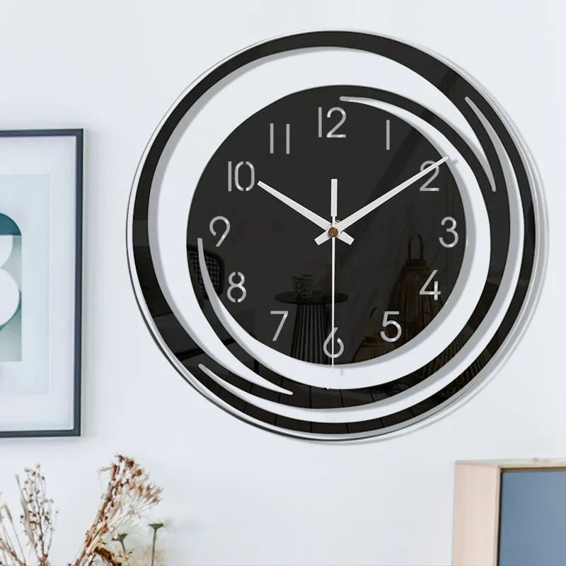 Minimalistische moderne wandklok met strak design, een tijdloze interieurdecoratie voor elke ruimte.