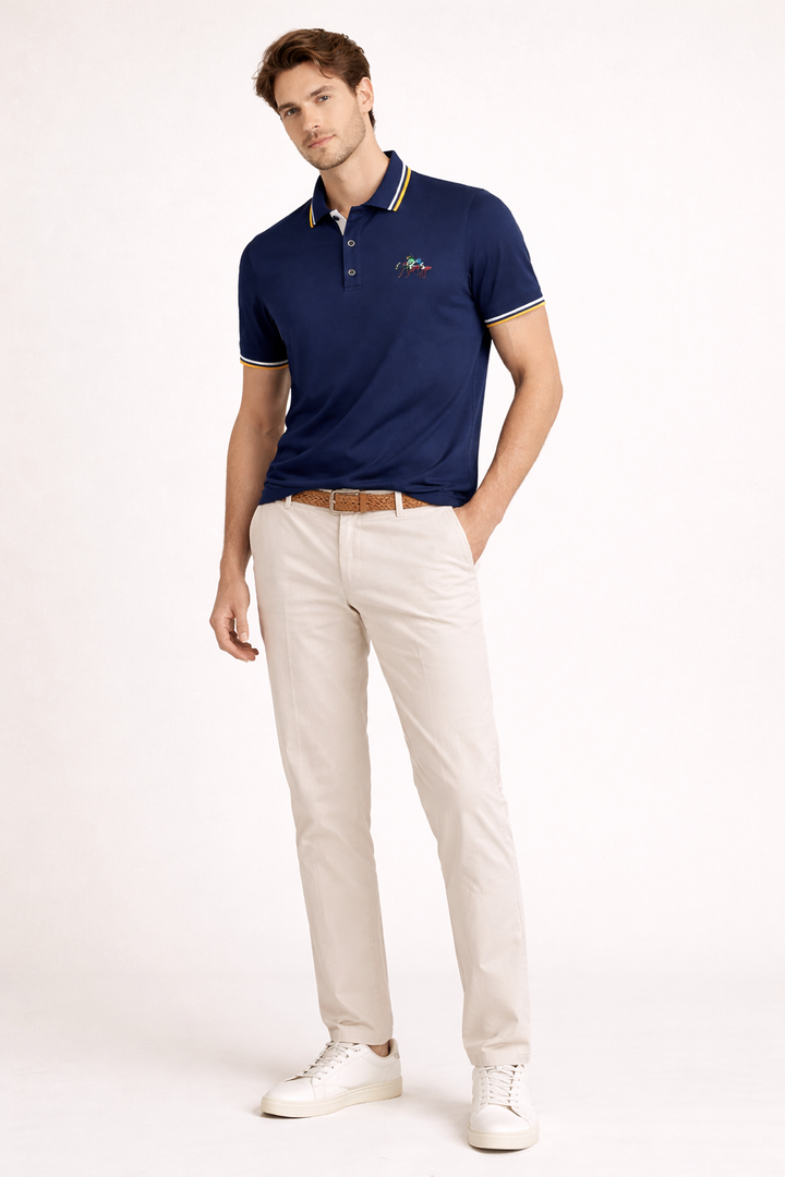 Comfortabele heren zomerpolo, heerlijk voor casual vrijetijdskleding en warme dagen.