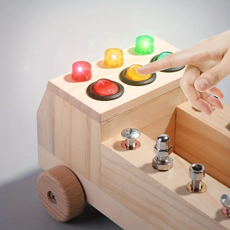 Educatief Montessori activiteitenbord voor kinderen, bevordert motoriek, cognitieve vaardigheden en spelend leren.