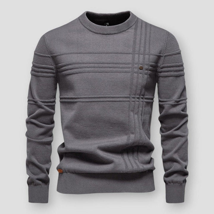 Mooie heren trui met ronde hals, klassiek en comfortabel, perfect voor dagelijks gebruik of casual outfits.