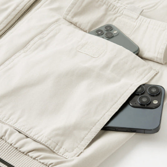 Casual heren reversible utilityvest met rits en veel opbergruimte. Comfortabel voor lente en herfst.