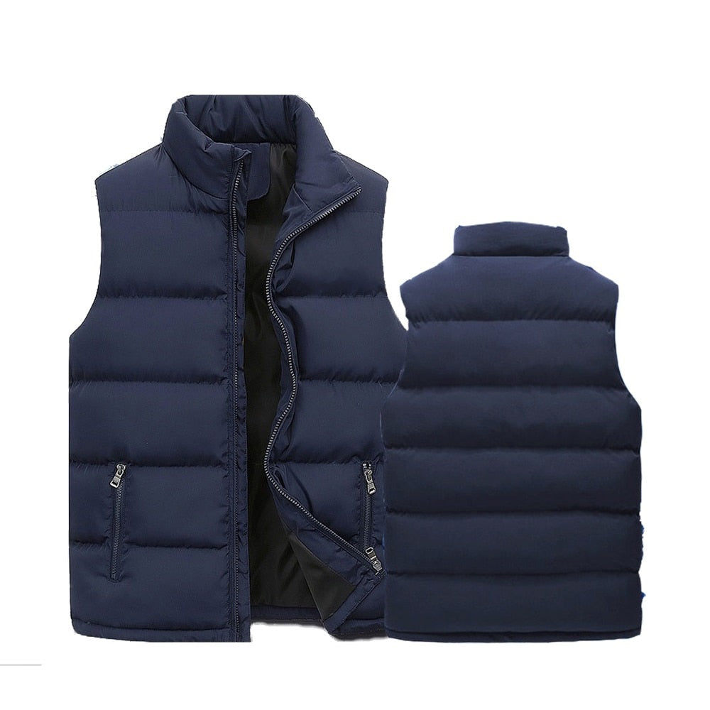 Warme heren bodywarmer, ideaal voor herfst & winter. Gewatteerd, mouwloos vest voor extra laag.