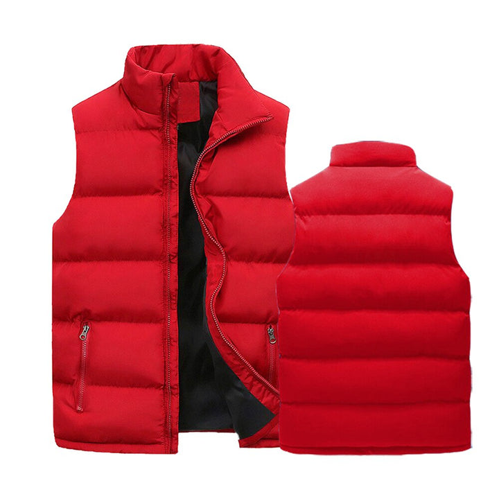 Chique heren bodywarmer, gewatteerd met rits, voor een complete casual outfit. Ideaal voor lagen.
