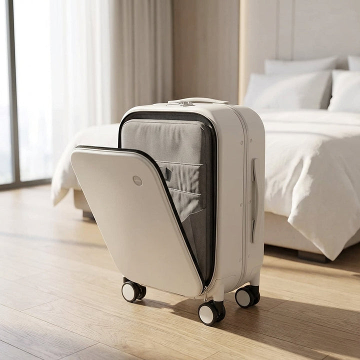 Navisphere stille 360 graden spinner reiskoffer, perfect voor moeiteloos reizen en vakantie.