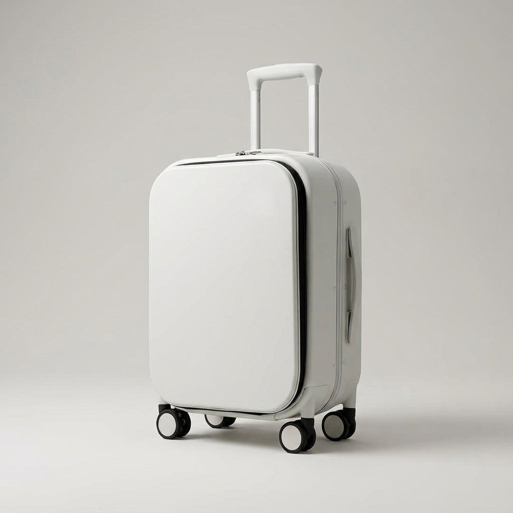 Stille 360 graden spinner koffer met soepele wielen, ideaal als handbagage voor elke reis.
