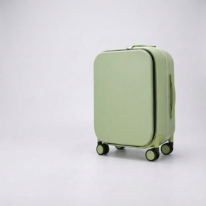 Compacte Navisphere handbagage koffer met stille 360 graden spinner wielen voor zorgeloos reizen.
