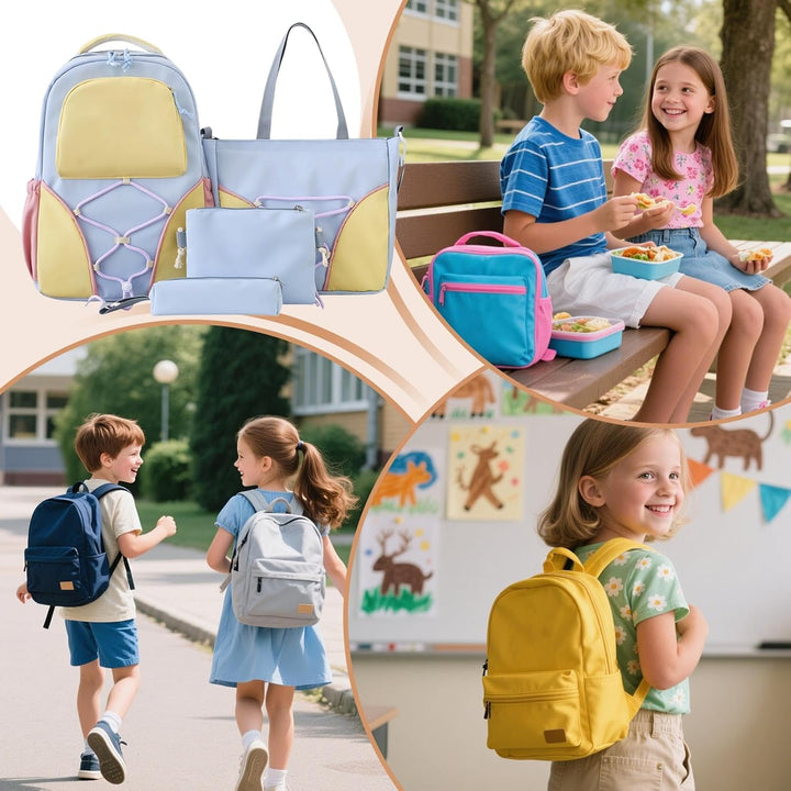 Grote capaciteit Nivora studenten rugzak uit complete schooltas set. Ideaal voor alle schoolspullen.