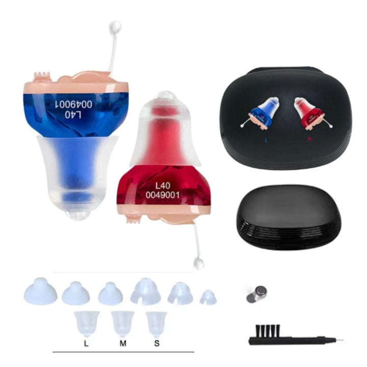 Onzichtbaar oplaadbaar digitaal hoortoestel, discreet en efficiënt, met USB-oplader, geavanceerde technologie voor beter hore