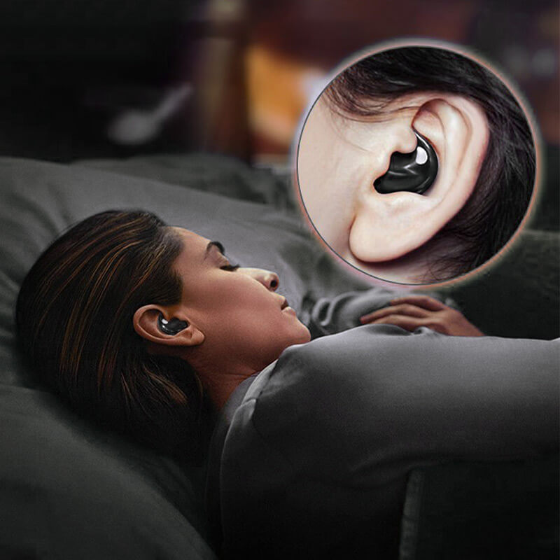 Compacte draadloze oordopjes, ideaal voor comfortabel slapen. Met Bluetooth en onopvallend design.