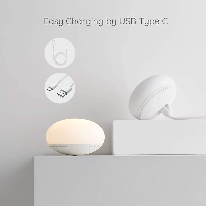 Zacht siliconen baby nachtlampje, BPA-vrij en veilig voor elke baby- of kinderkamer.