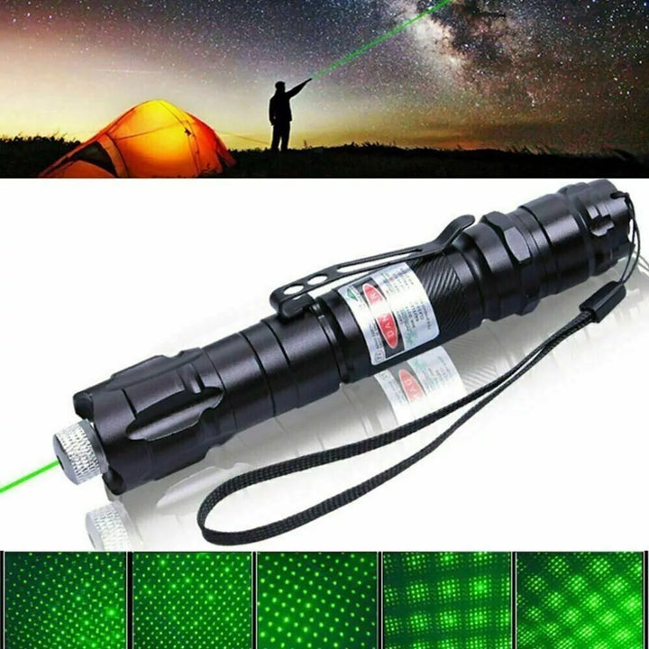 Unisex oplaadbare groene laserpointer; veelzijdig hulpmiddel voor presentaties, wandelen en precieze aanwijzingen.