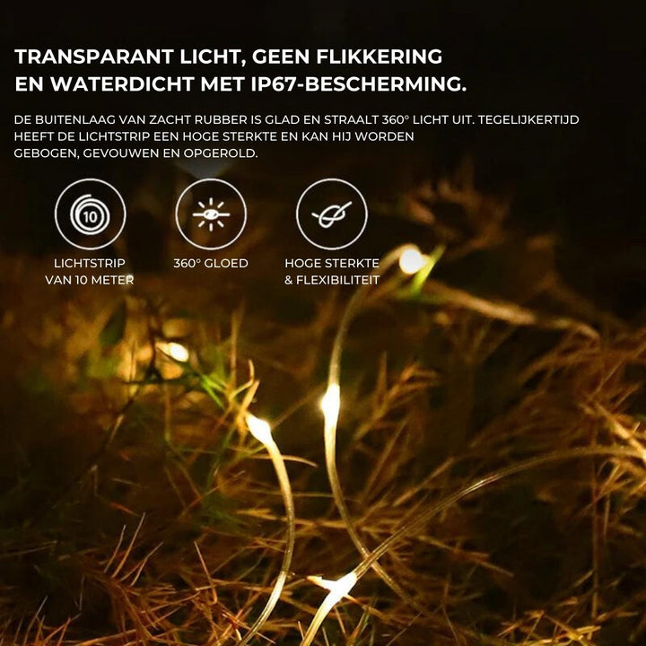 Diverse standen waterdichte LED buitenverlichting, oplaadbaar en draagbaar voor feestjes