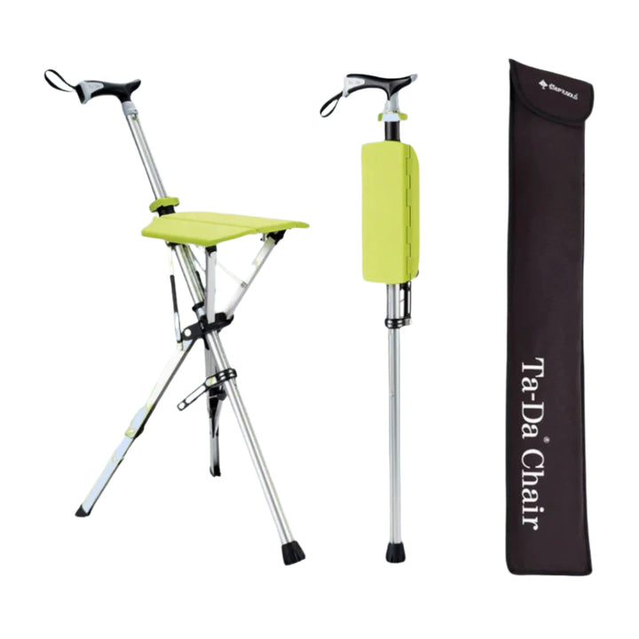 "Opvouwbare CrutchSeat kruk, ergonomisch, lichtgewicht, groen, ideaal voor binnen- en buitengebruik, draagbare accessoires"