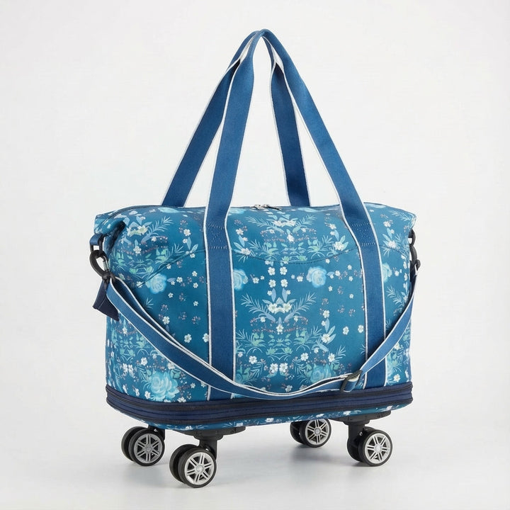 GlideBag opvouwbare rolduffel trolleytas, waterbestendig, perfect voor reizen, sport of een weekendje weg.