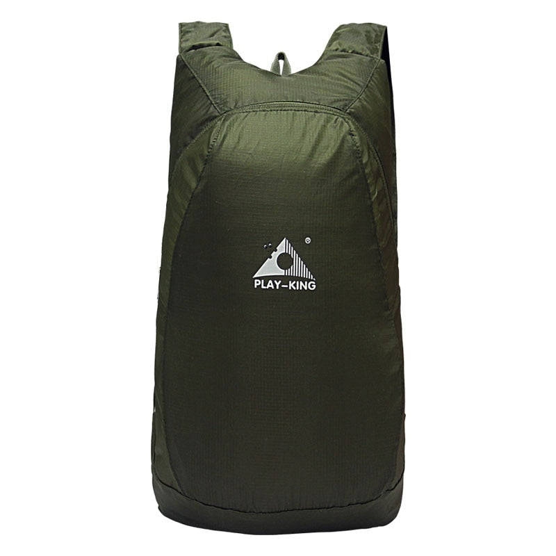Ultralichte opvouwbare rugzak die in je zak past, waterbestendig, compact reisaccessoire voor spontane trips.