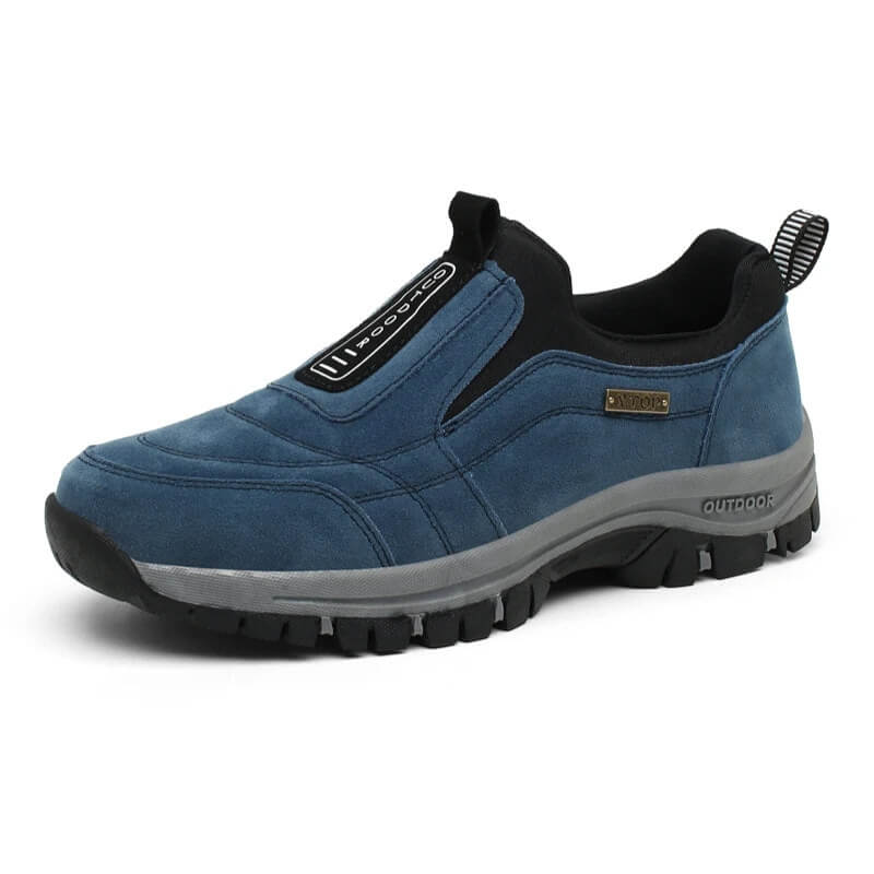 "Orion™ orthopedische suède wandelschoenen heren, ergonomische inlegzolen, luxe blauwe uitstraling, lichtgewicht en comfortab