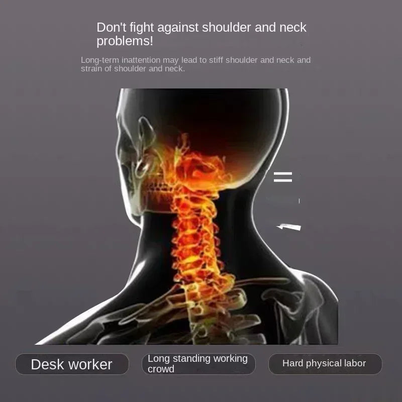 Comfortabel orthopedisch kussen met massagefunctie; biedt nekpijn verlichting en ondersteuning voor betere nachtrust.