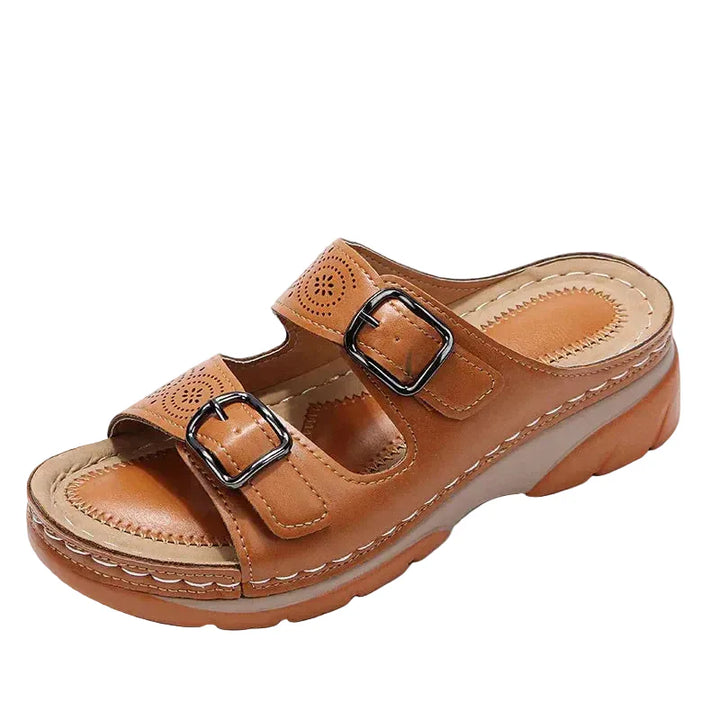 Orthopedische comfortsandalen Elena voor dames met optimale voetondersteuning en loopgemak, perfect voor de zomer.