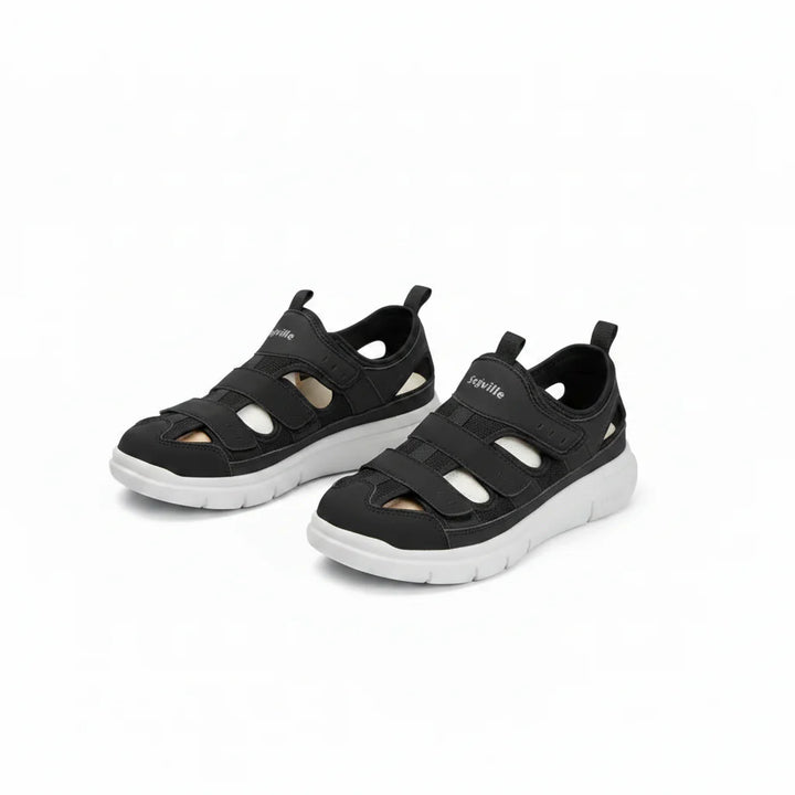 Ademende, schokabsorberende heren sneaker met antislipzool, perfect voor dagelijks wandelen en ondersteuning.