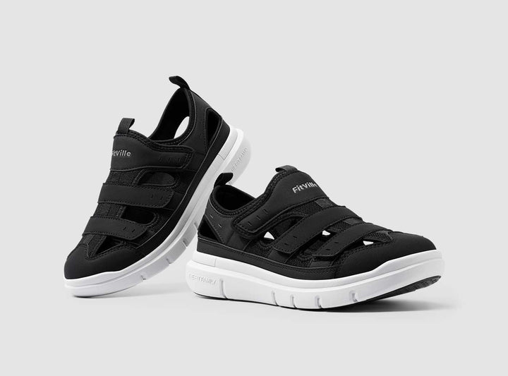 Comfortabele orthopedische heren sneaker, speciaal ontworpen voor brede voeten en verlichting van hielspoor.