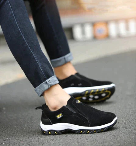 Orthopedische mannenschoenen Olavi, ergonomisch met brede teen doos, stijlvol in beige, blauw, grijs, zwart, maximale comfort