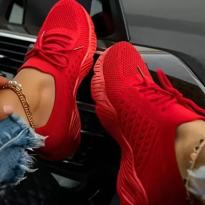 Orthopedische mesh sneakers voor dames, comfortabele sportschoenen met ademende stof en antislipzool, ideaal voor dagelijks g