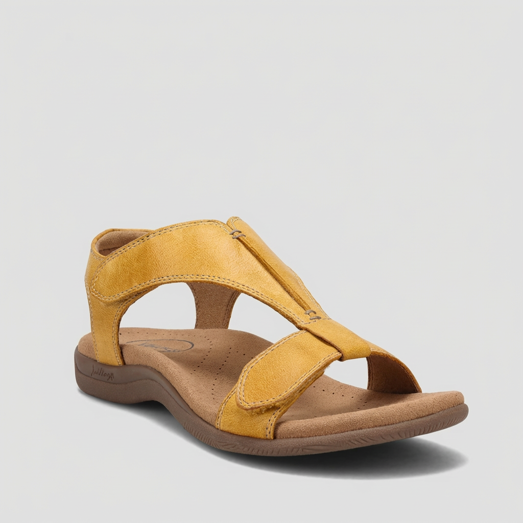 Comfortabele damessandalen, ideaal voor de zomer, met verstelbare banden en goede voetondersteuning.