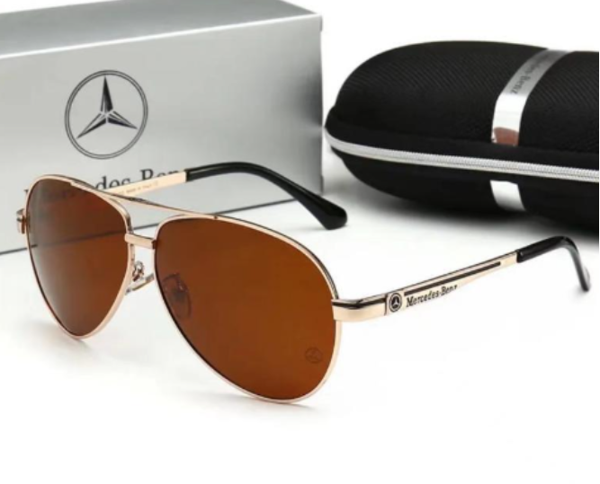 "Piloot zonnebril voor mannen, gepolariseerd, UV400 bescherming, stijlvol roestvrijstaal frame, bruine en zwarte opties"