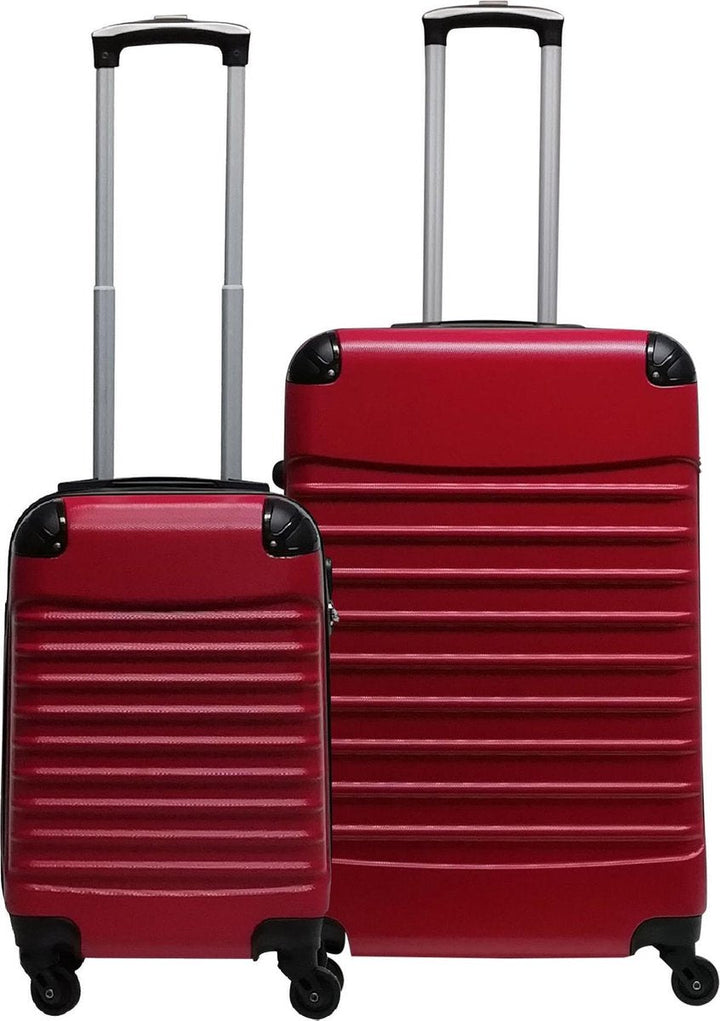 Twee stevige ABS harde koffers van Ventura. Perfecte bagageset voor duurzaam reizen.