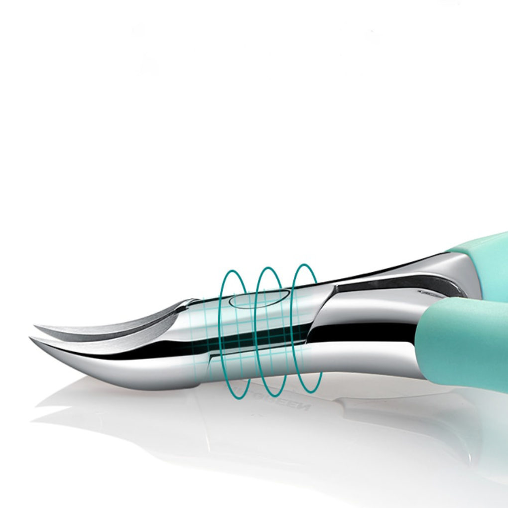 Premium teennagelknipper voor senioren, roestvrij staal, ergonomisch ontwerp voor dikke nagels en ingegroeide.