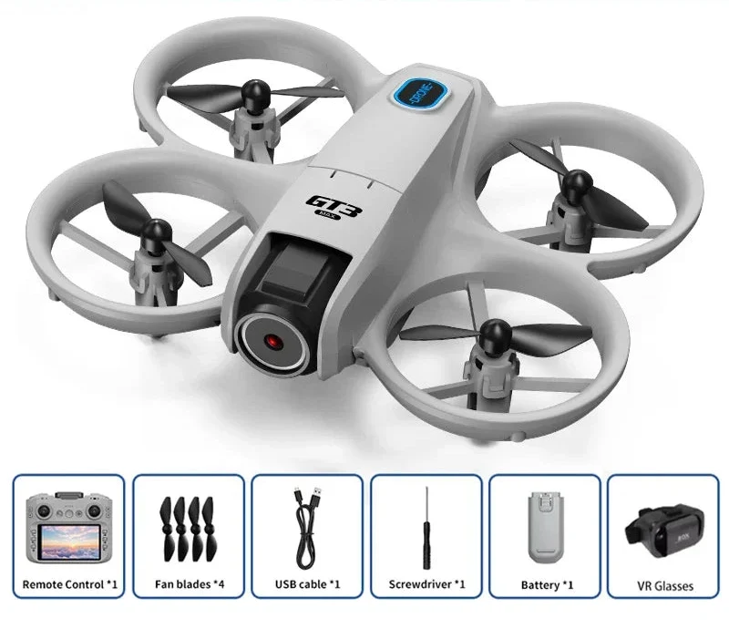 Afstandbestuurde 8K UHD drone legt een dynamische scène vast, perfect voor professionele video.