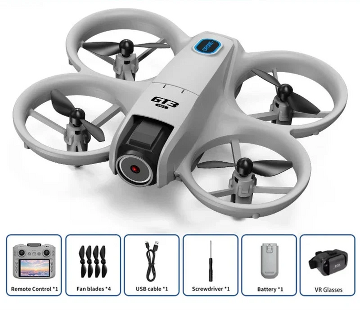 Afstandbestuurde 8K UHD drone legt een dynamische scène vast, perfect voor professionele video.