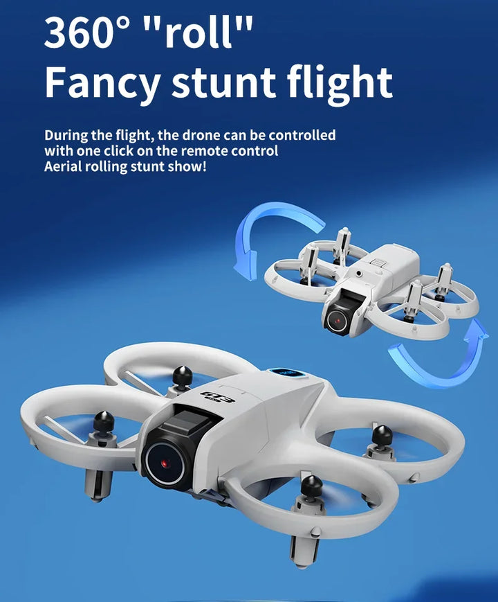 Detail van de 8K UHD camera van de professionele drone, perfect voor haarscherpe video's.